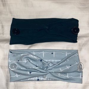 Cloth headband with buttons